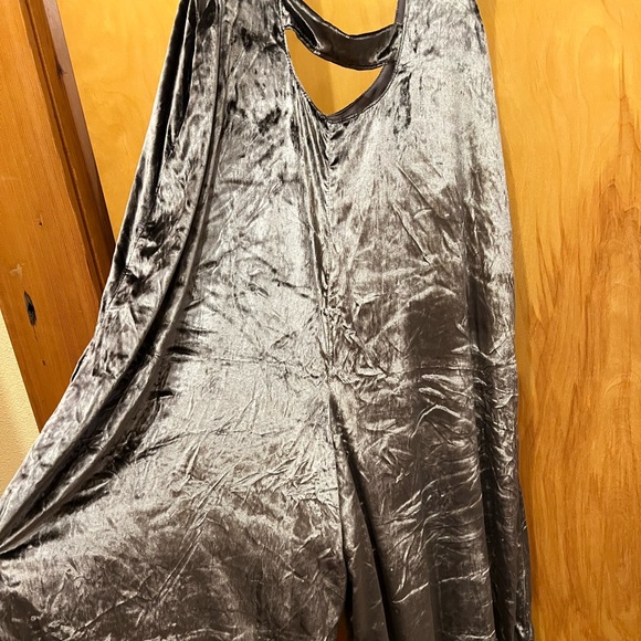Maeve Velvet Wide Leg Overalls Jumpsuit Medium - Picture 9 of 12